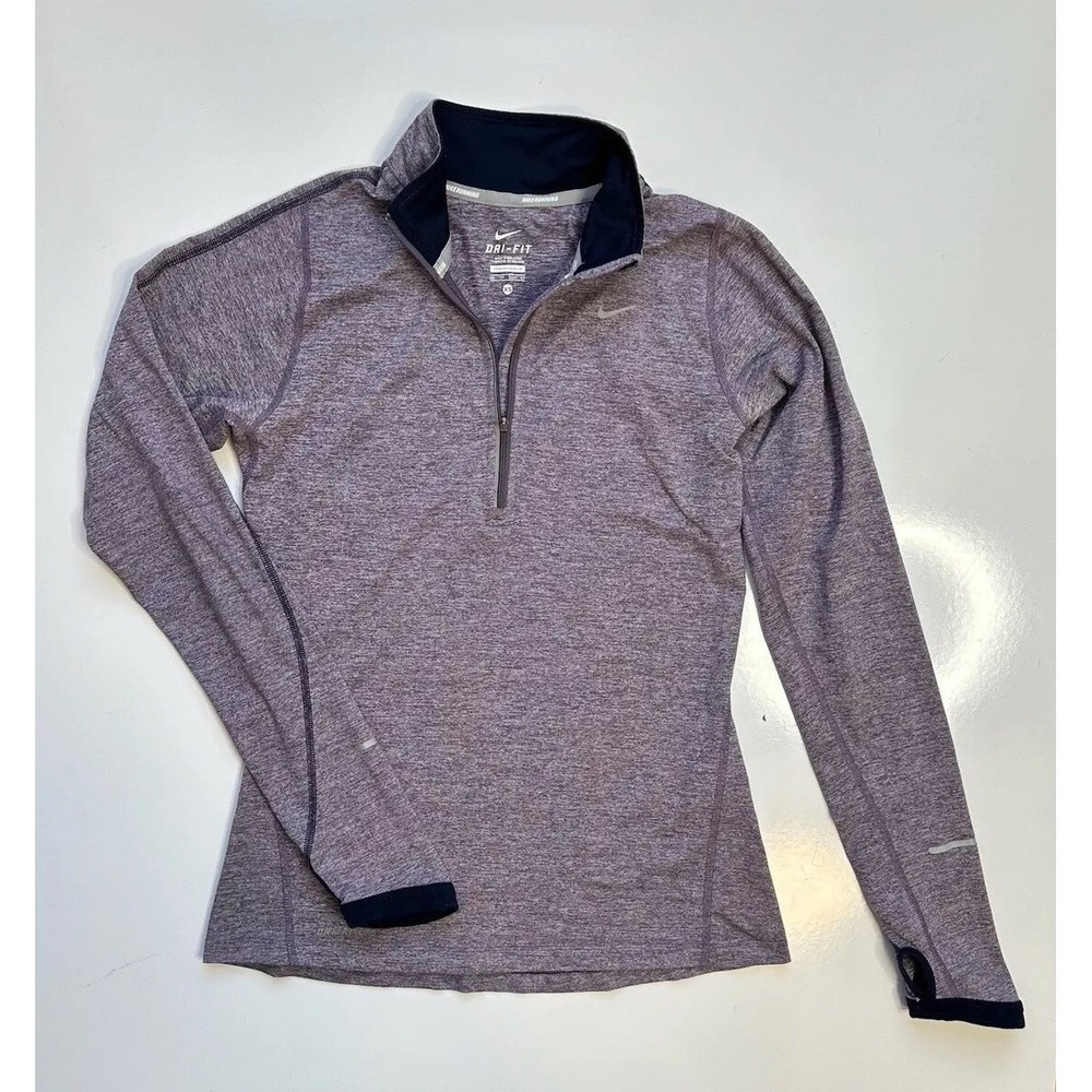 Nike Element 481320 Half Zip Athletic Performance Pullover / Purple / Women's XS